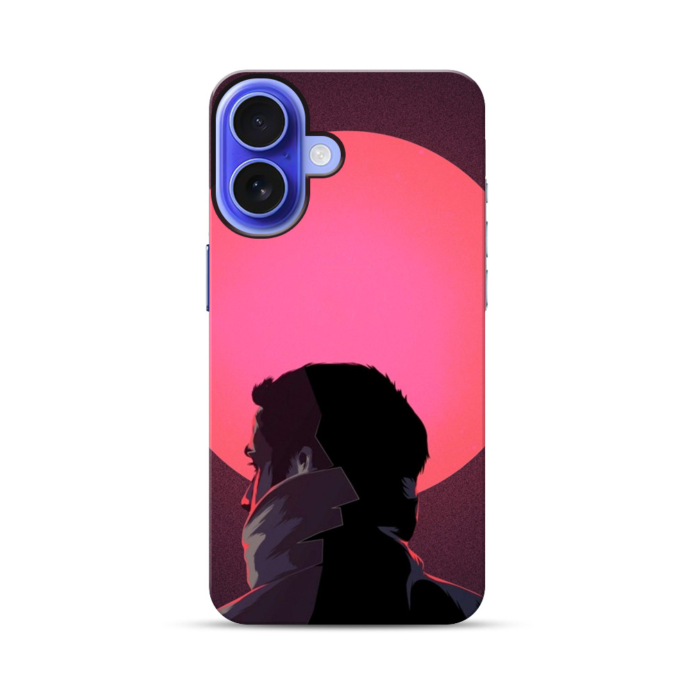 夕日の男性シルエット iPhone 17オリジナル耐衝撃ケース