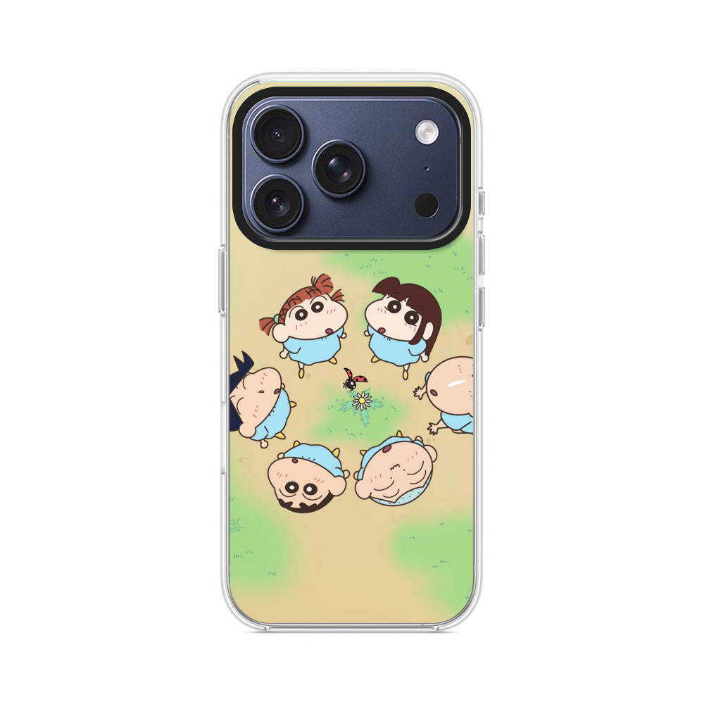 赤ちゃんキャラクターの草原 iPhone 17 Proオリジナルケース