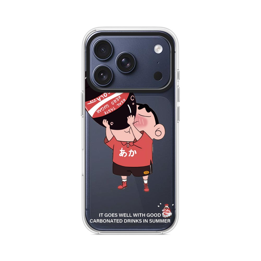 コーラを飲む子供 iPhone 17 Proオリジナルケース