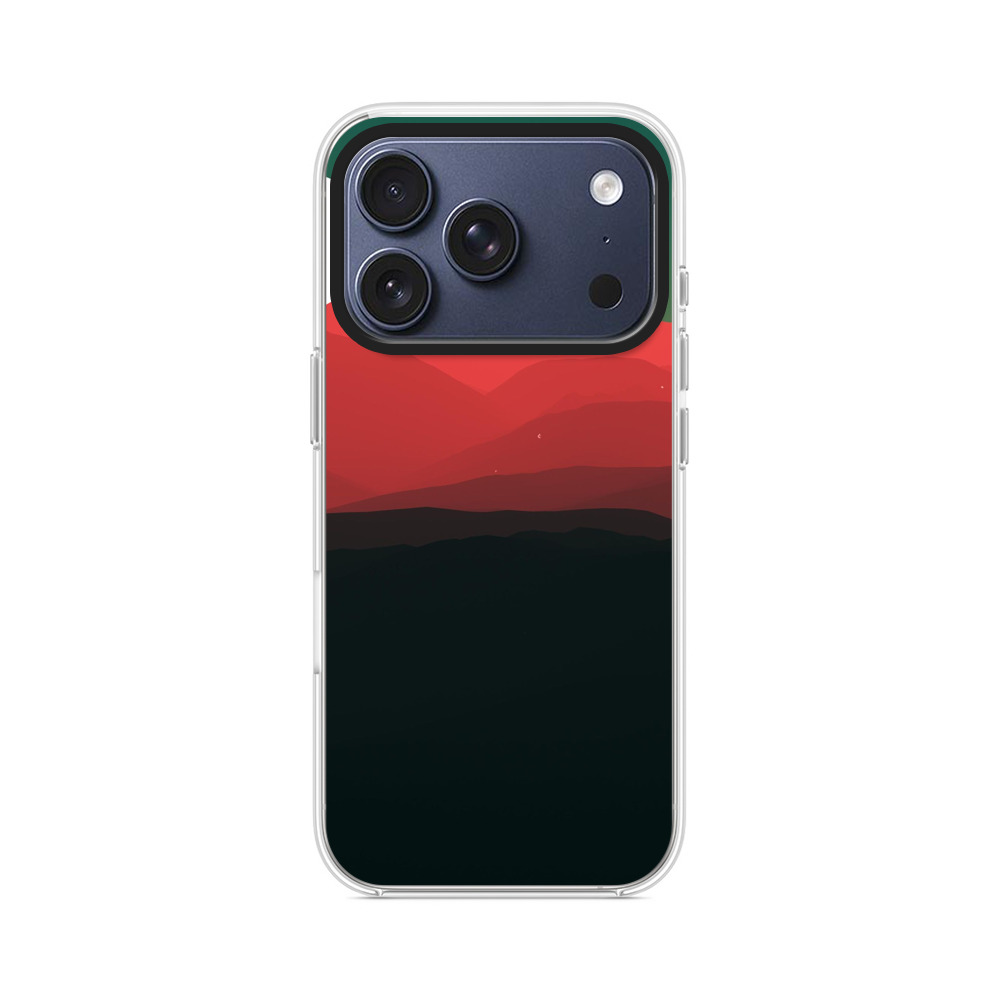 赤い山の風景 iPhone 17 Proオリジナルケース