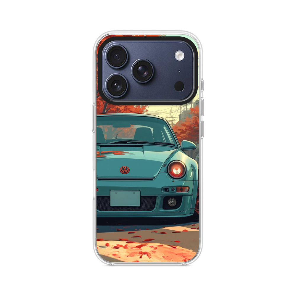 秋紅葉スポーツカー iPhone 17 Proオリジナルケース