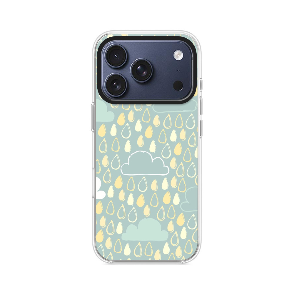 雨のパターン iPhone 17 Proオリジナルケース