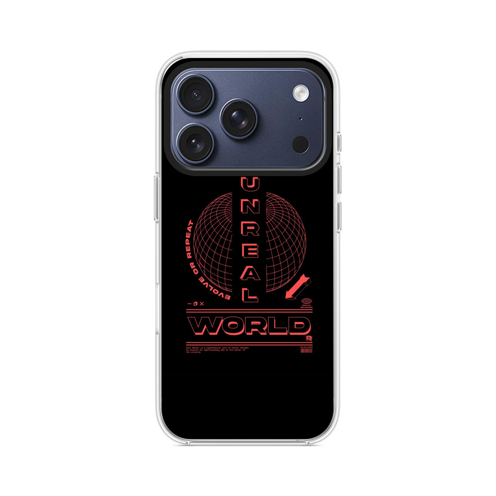 アンリアルワールドのデジタルデザイン iPhone 17 Proオリジナルケース