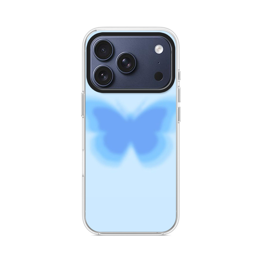 青い蝶 iPhone 17 Proオリジナルケース