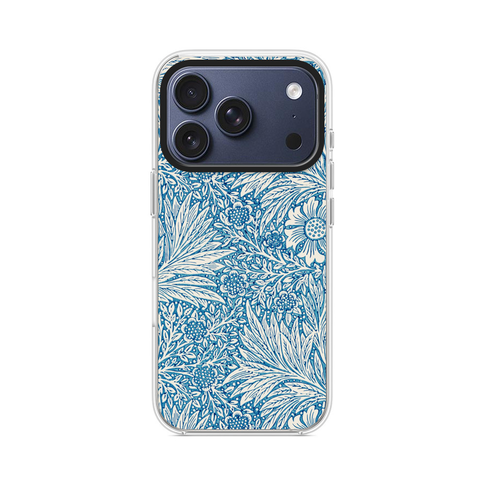 青い花柄のデザイン flower-sea 青い花柄のデザイン flower-sea
