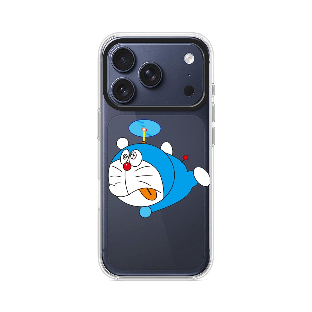 飛ぶ青ロボット iPhone 17 Proオリジナルケース