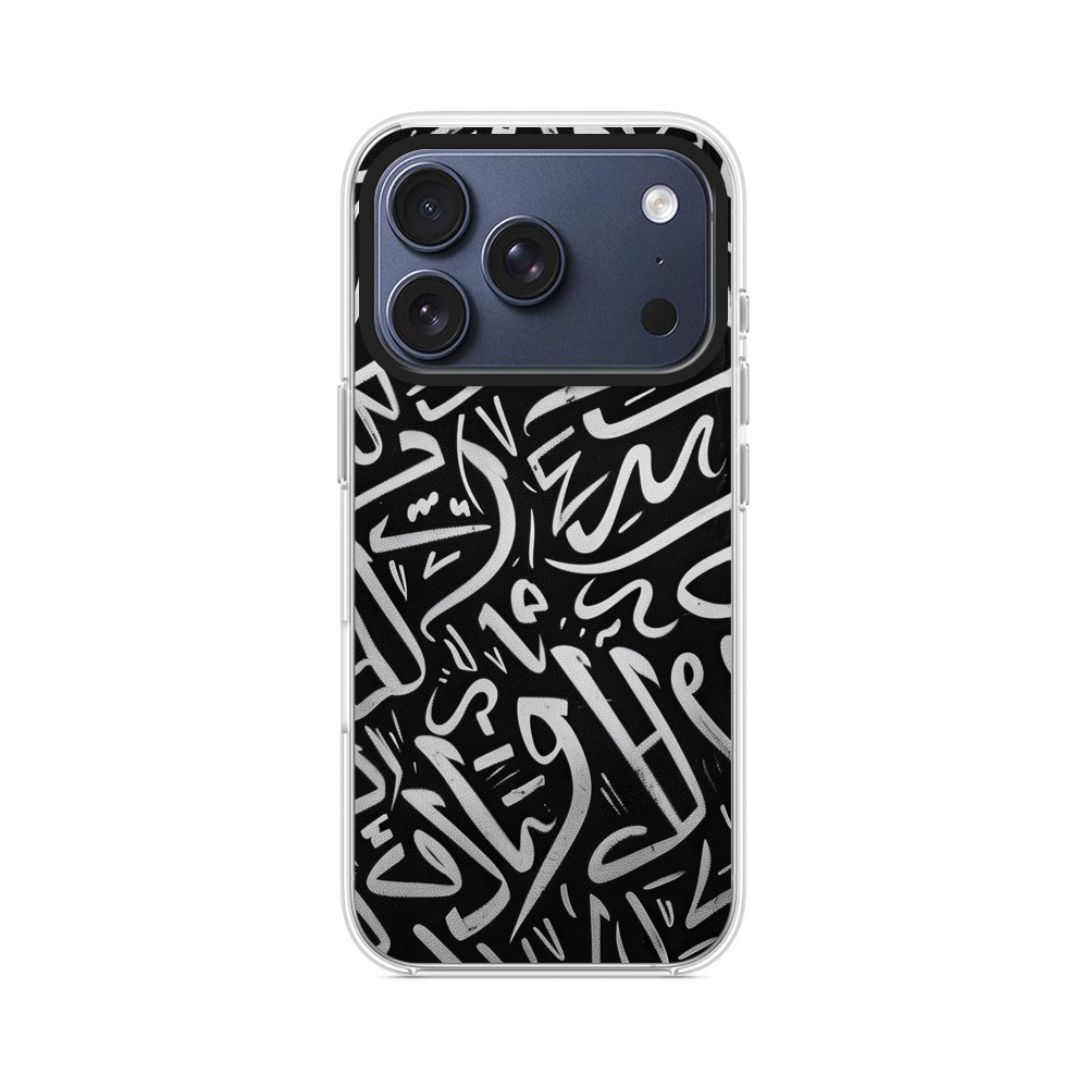 アラビア書道抽象柄 iPhone 17 Proオリジナルケース