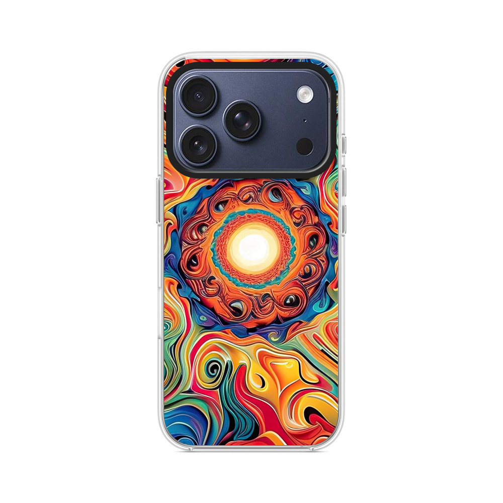 鮮やかな渦巻き模様 iPhone 17 Proオリジナルケース