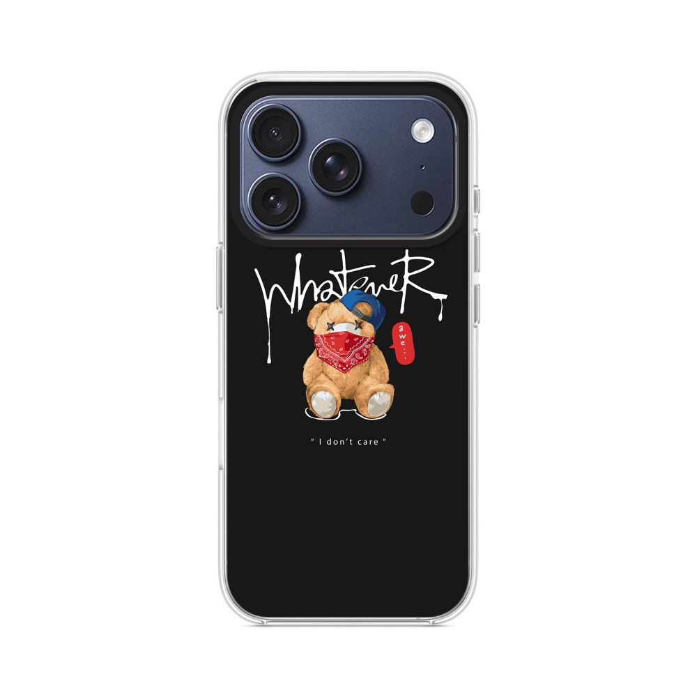 バンダナとキャップをかぶったクマのイラスト unbothered-bear バンダナとキャップをかぶったクマのイラスト unbothered-bear