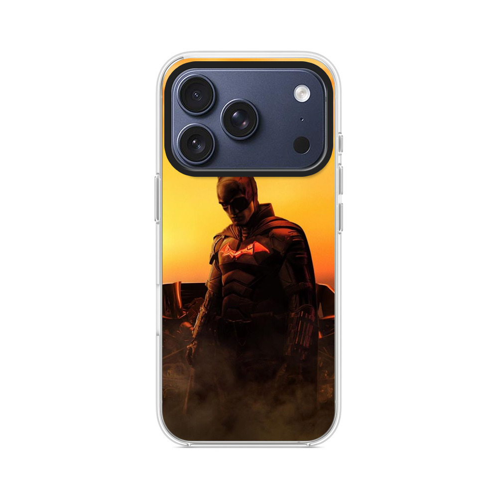 夕日とバットマンシルエット iPhone 17 Proオリジナルケース