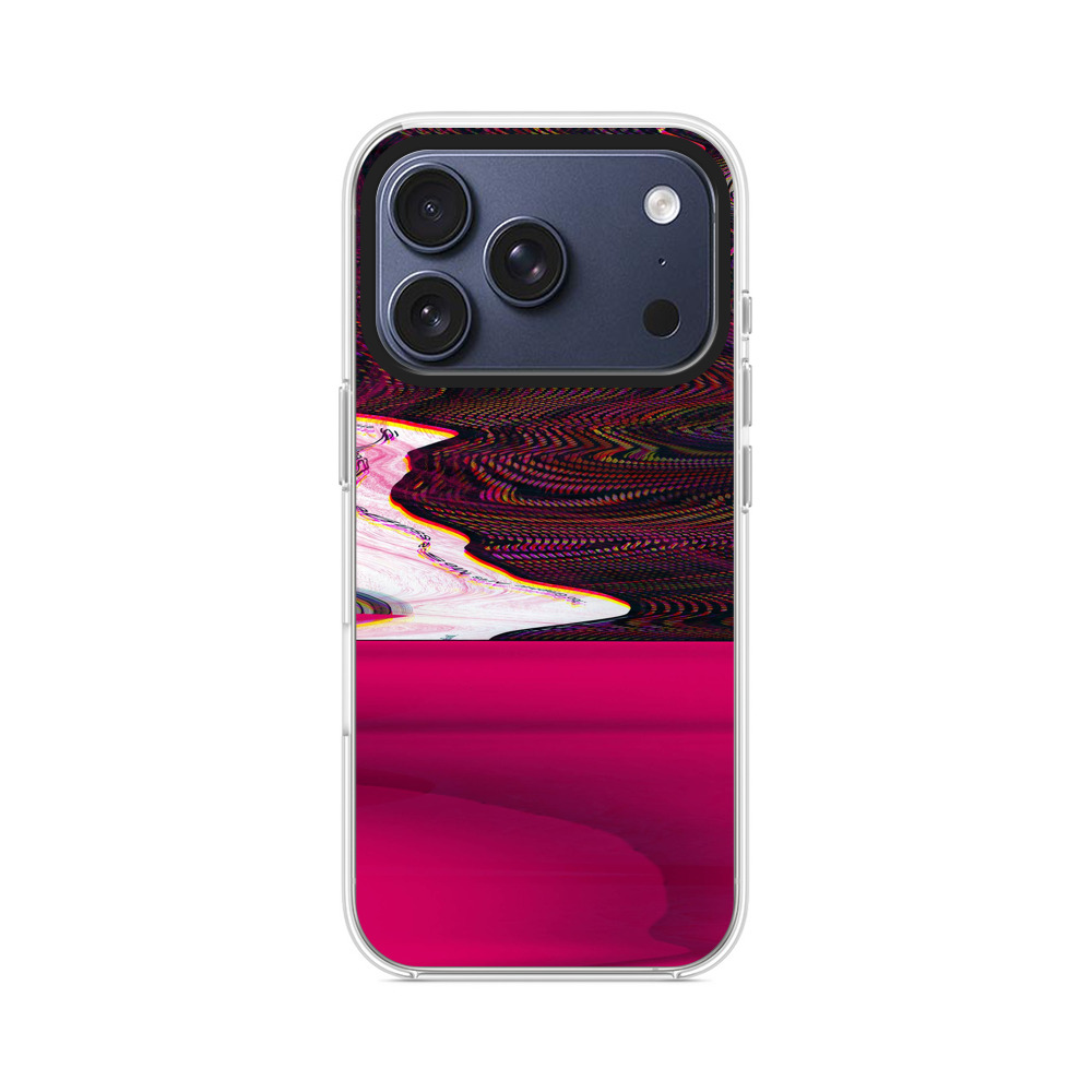 抽象的なグリッチアート iPhone 17 Proオリジナルケース