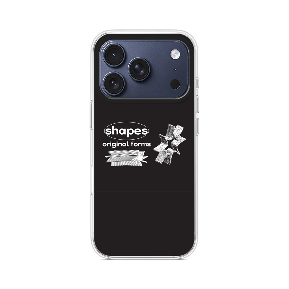 抽象的な形状とデザイン iPhone 17 Proオリジナルケース