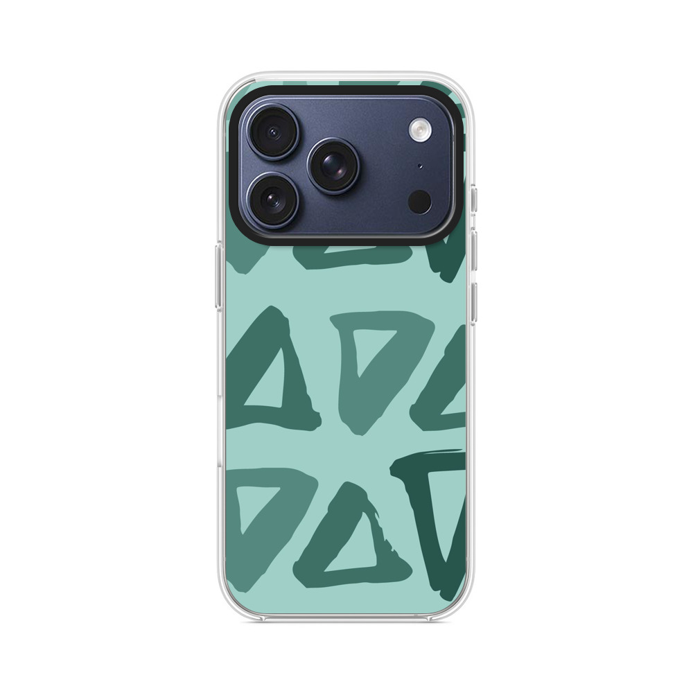 抽象的な三角形パターン iPhone 17 Proオリジナルケース