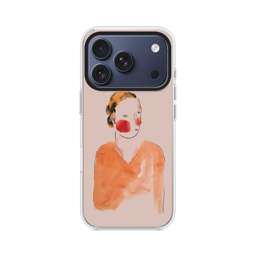 抽象的な女性のイラスト iPhone 17 Proオリジナルケース