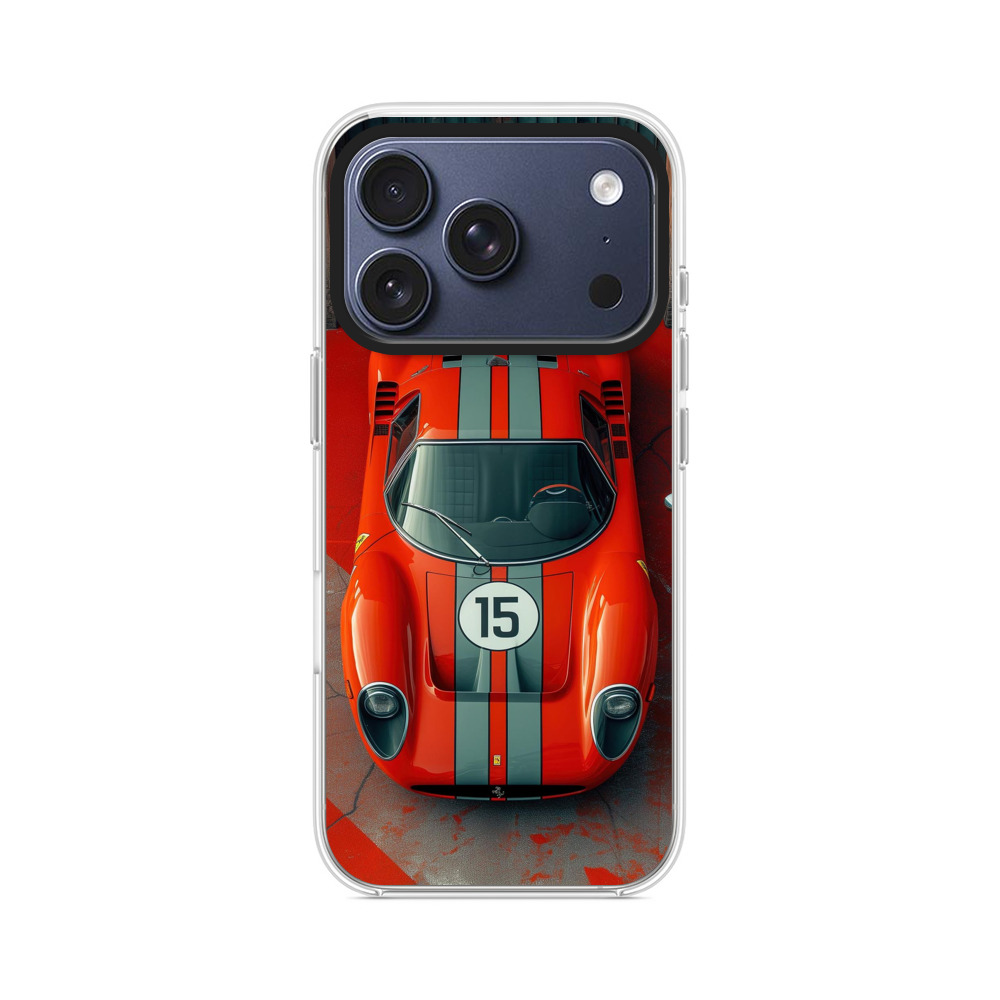 オレンジクラシックカー iPhone 17 Proオリジナルケース