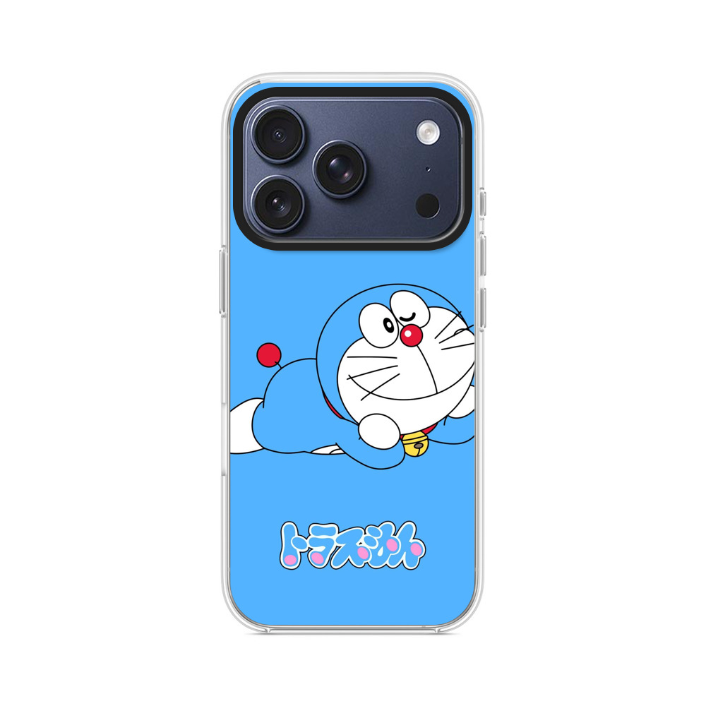 リラックスするドラえもん iPhone 17 Proオリジナルケース