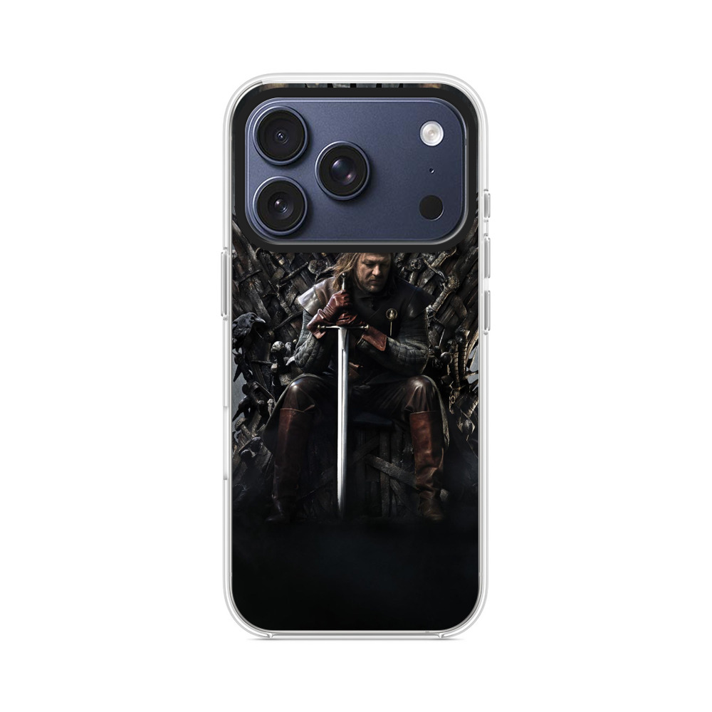 アイアン・スローンに座る男の肖像 iPhone 17 Proオリジナルケース