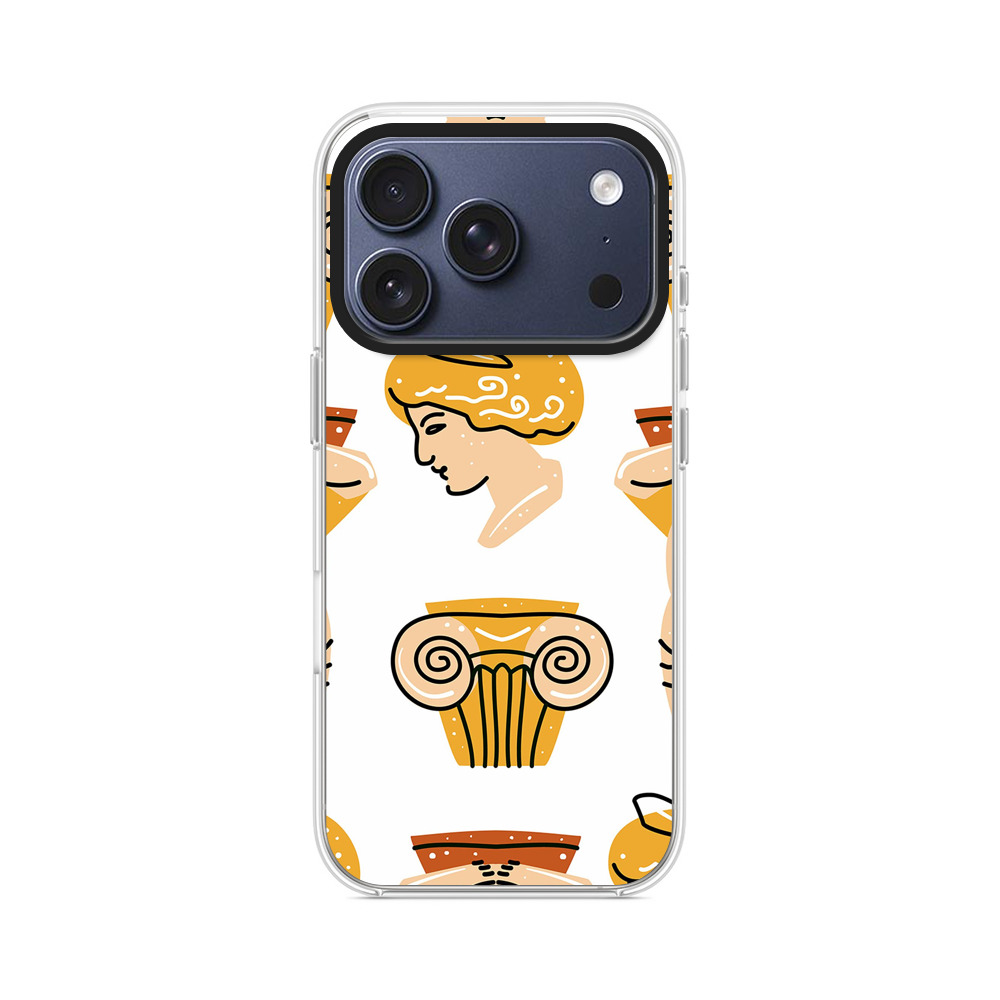 ギリシャ古典模様パターン iPhone 17 Proオリジナルケース