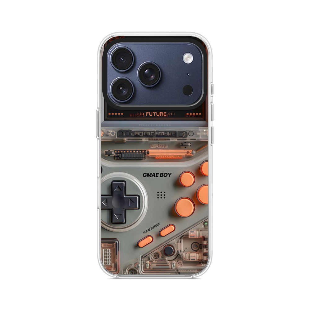 クリアゲーム機未来表示 iPhone 17 Proオリジナルケース