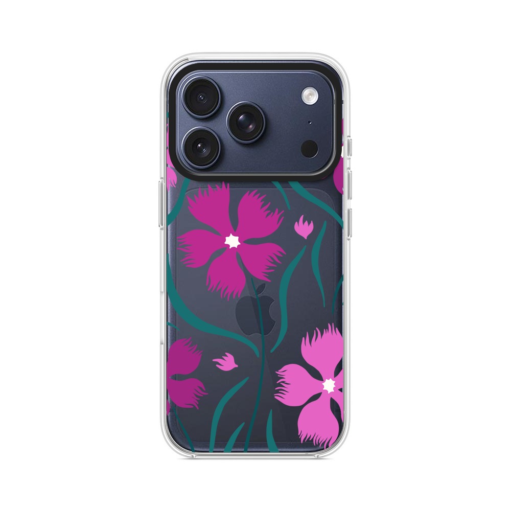 花のデザイン iPhone 17 Proオリジナルケース