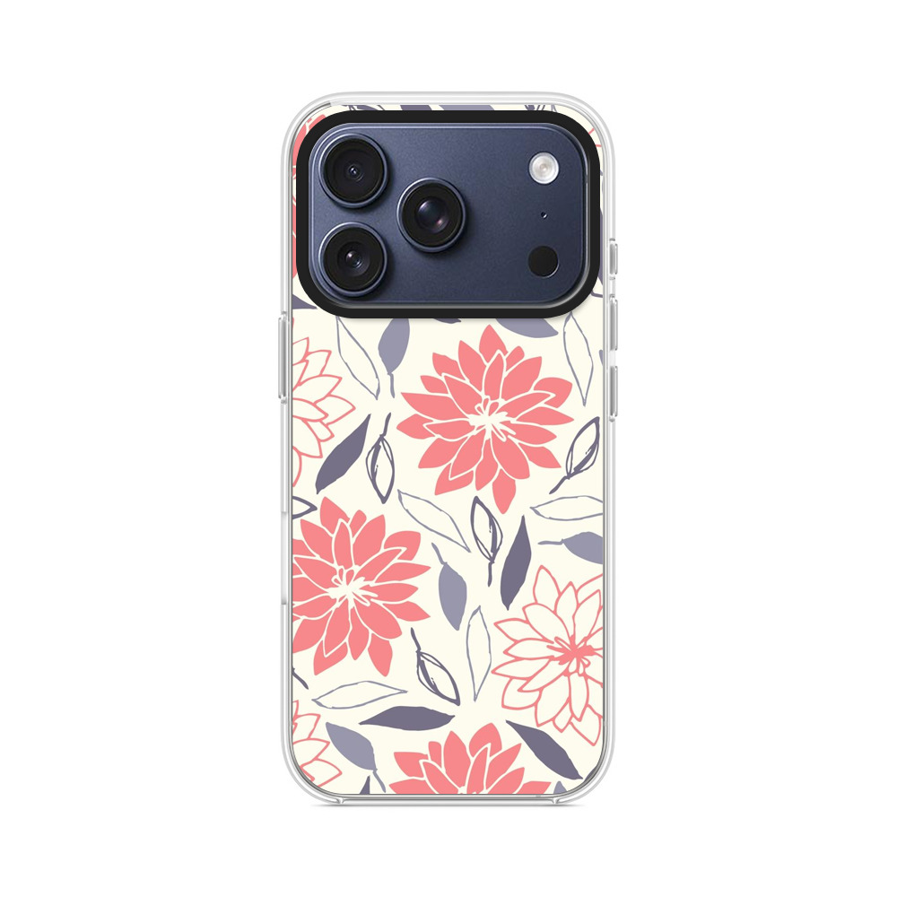 花のパターン iPhone 17 Proオリジナルケース