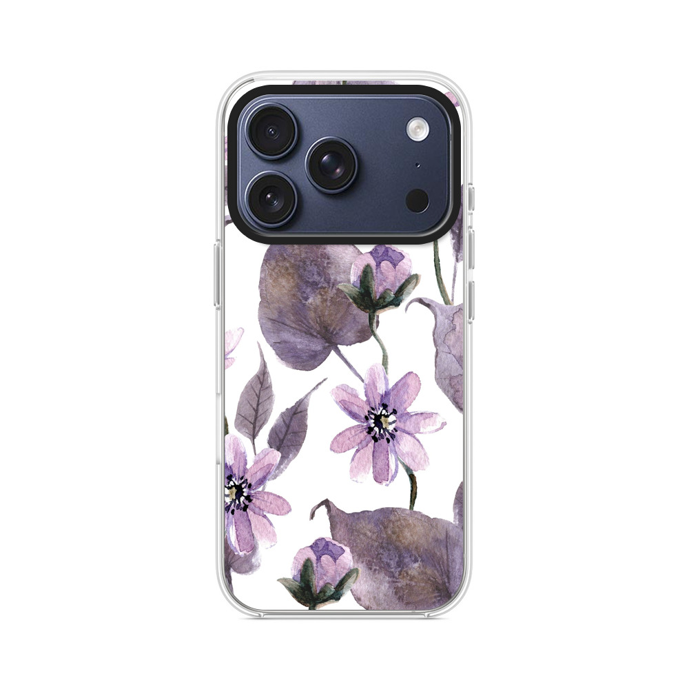 花のパターン iPhone 17 Proオリジナルケース