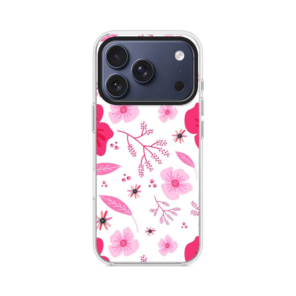 花柄のパターン iPhone 17 Proオリジナルケース