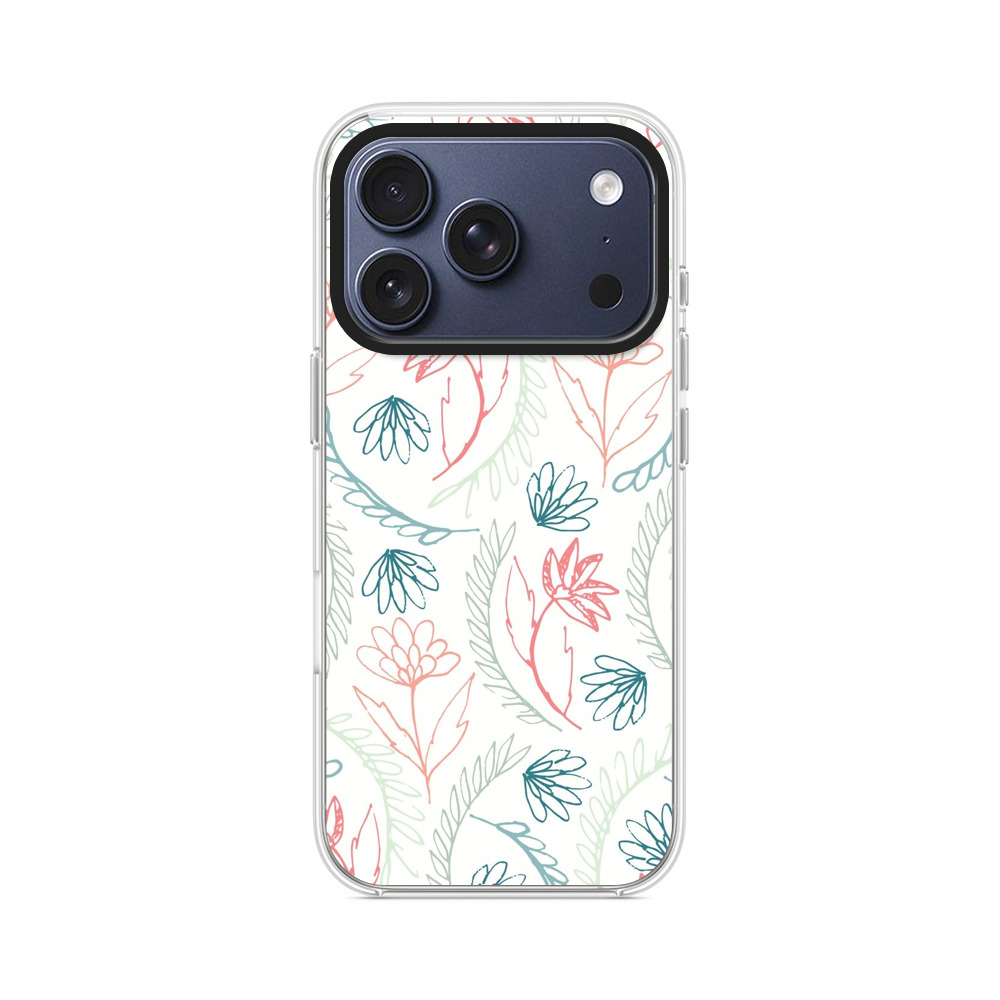 花柄パターン iPhone 17 Proオリジナルケース