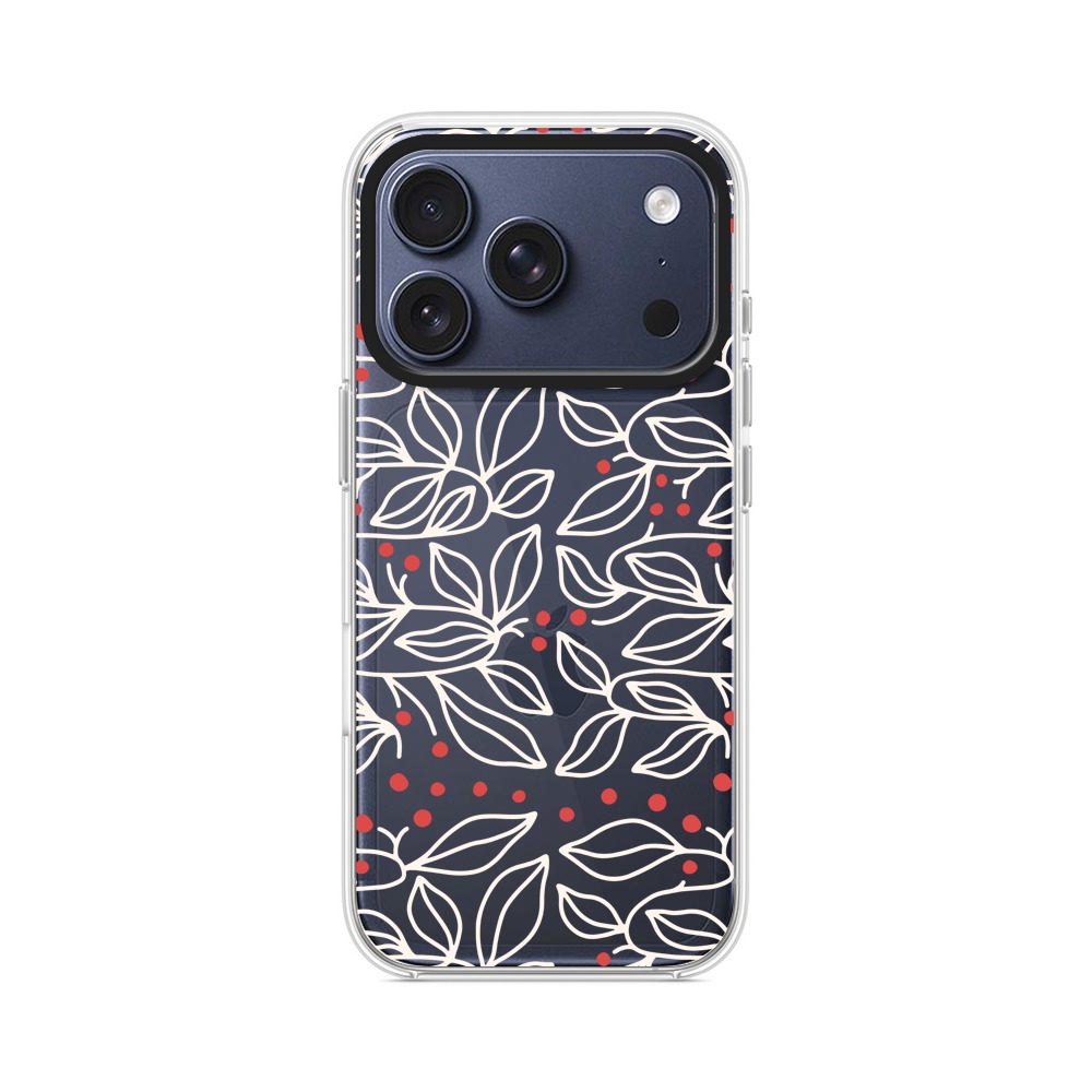 葉っぱのパターン iPhone 17 Proオリジナルケース