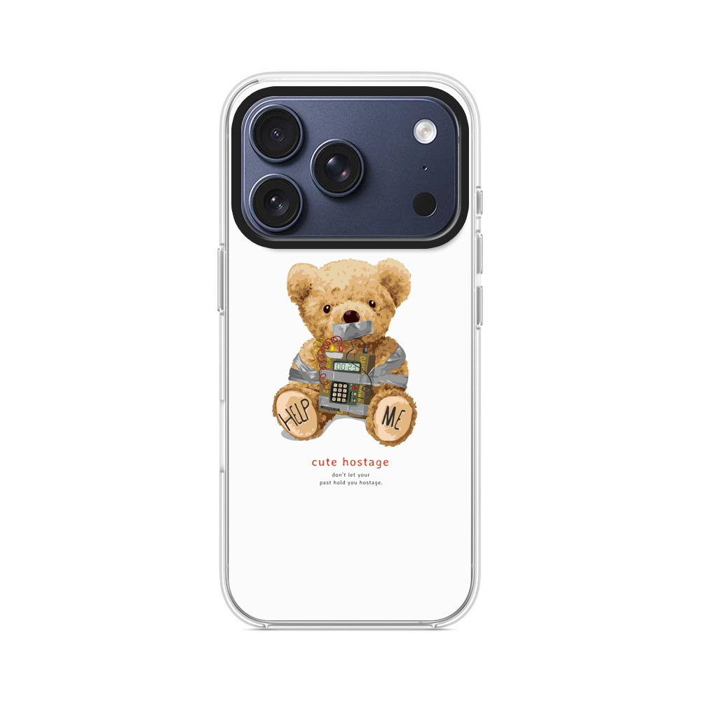 人質のクマのぬいぐるみ iPhone 17 Proオリジナルケース