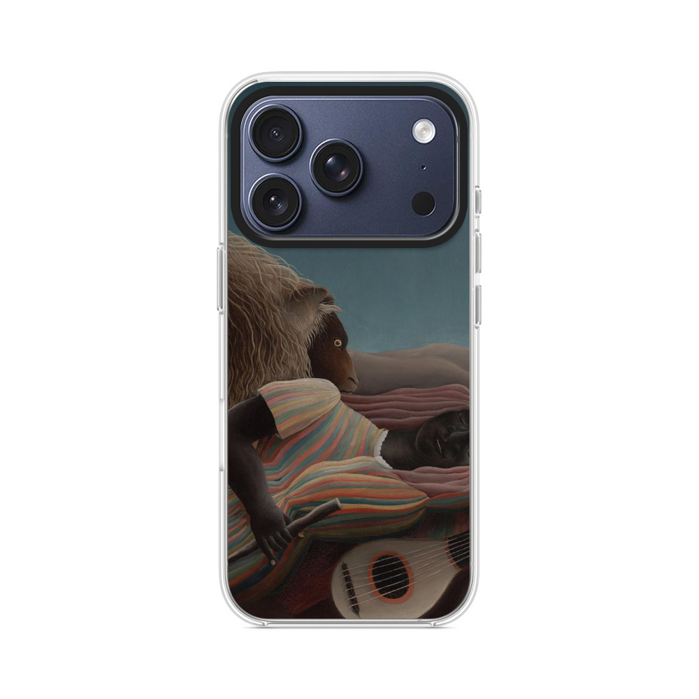 羊と寝ている女性 iPhone 17 Proオリジナルケース