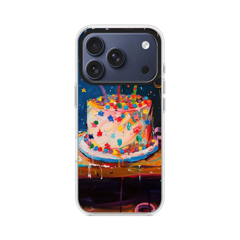 星飾りの誕生日ケーキ iPhone 17 Proオリジナルケース