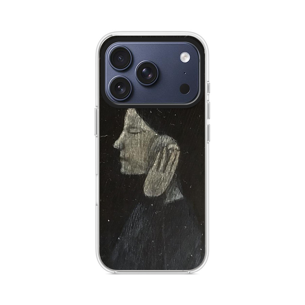 星空の下で耳を澄ます女性 iPhone 17 Proオリジナルケース