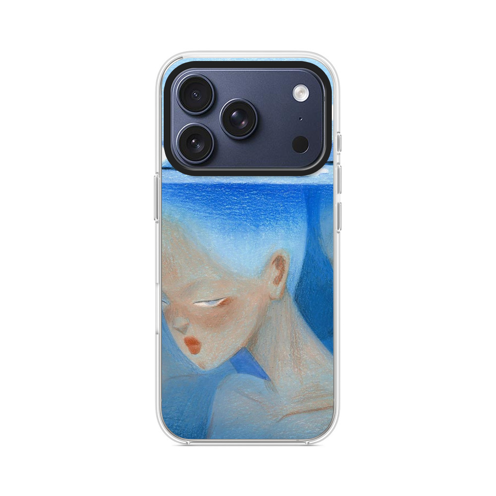 氷山と人の顔の幻想 iPhone 17 Proオリジナルケース