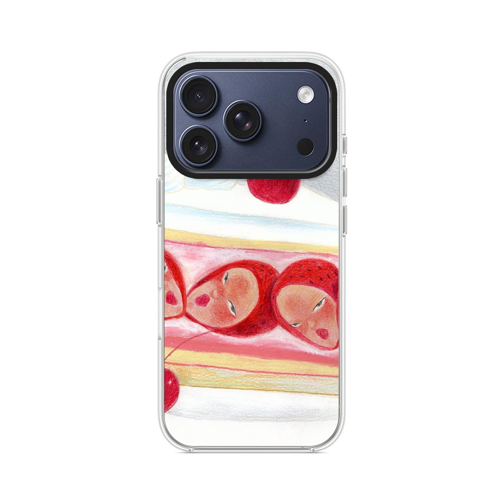 顔のいちごケーキ iPhone 17 Proオリジナルケース