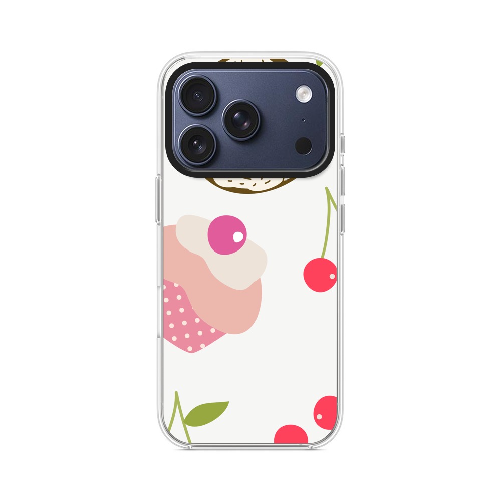 カップケーキとドーナツのパターン iPhone 17 Proオリジナルケース