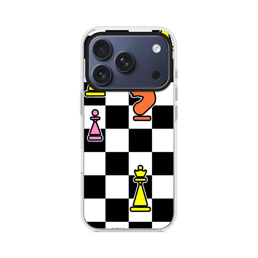 カラフルなチェスの駒 checkerboard-doodle カラフルなチェスの駒 checkerboard-doodle