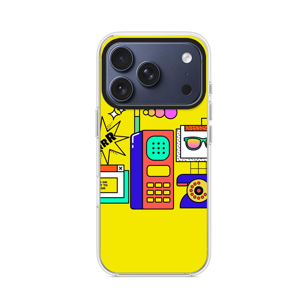 カラフルなレトロガジェット iPhone 17 Proオリジナルケース