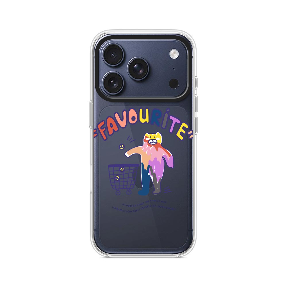 カラフルなショッピングキャートのイラスト iPhone 17 Proオリジナルケース