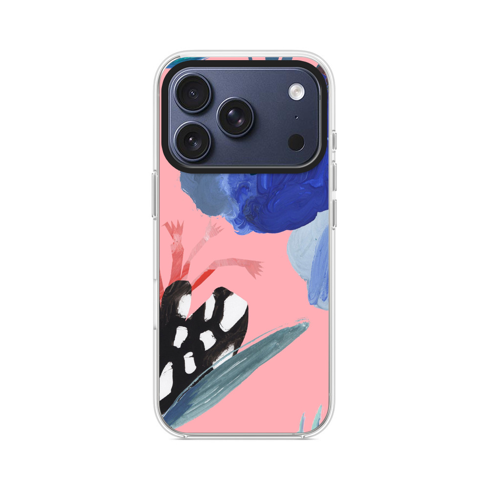 カラフルな抽象的な花 iPhone 17 Proオリジナルケース