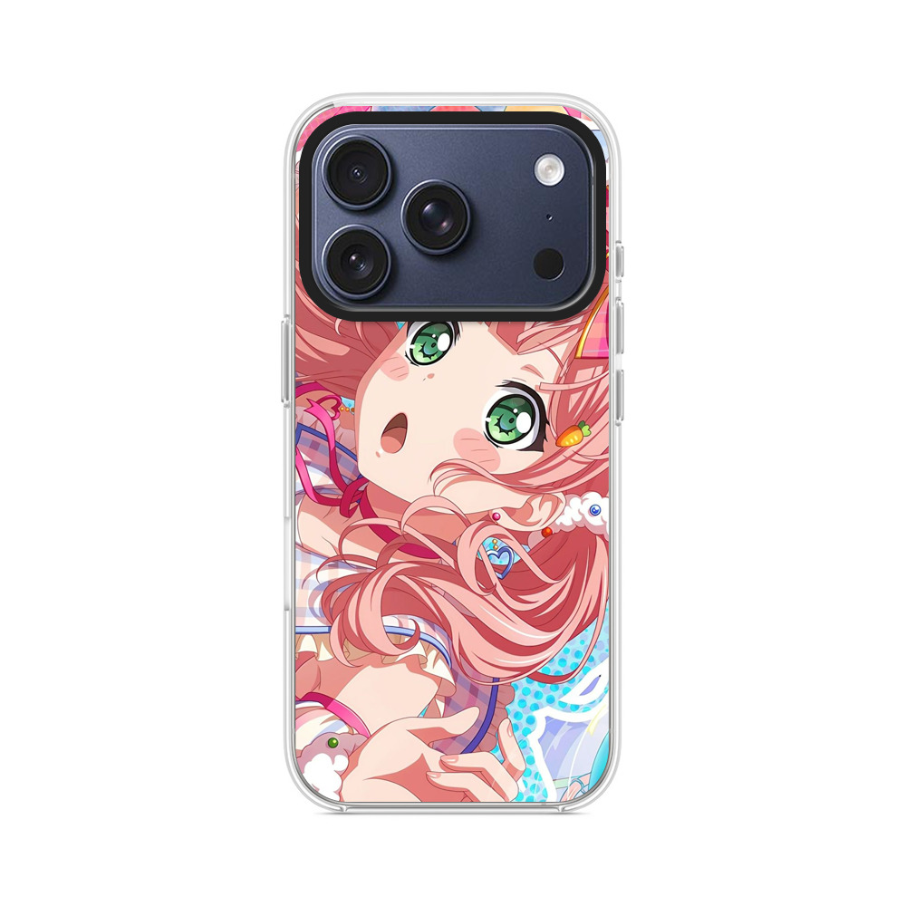 カラフルな風船とかわいい女の子 iPhone 17 Proオリジナルケース