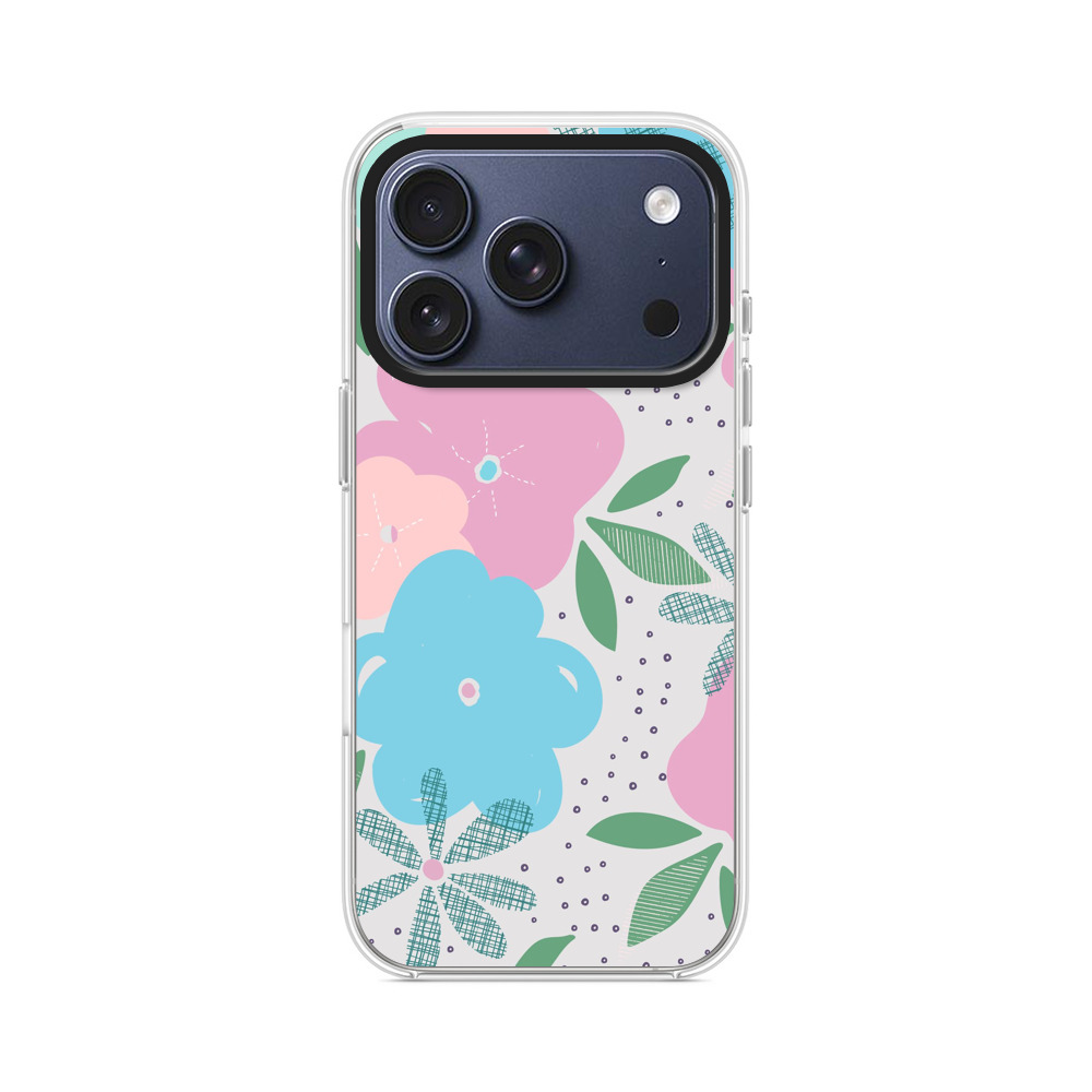 カラフルな花柄模様 iPhone 17 Proオリジナルケース