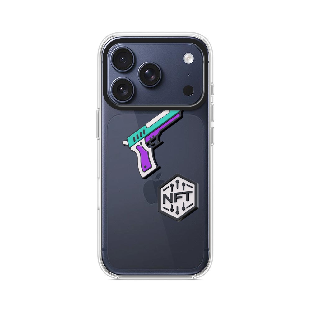 カラフルな銃のイラスト iPhone 17 Proオリジナルケース