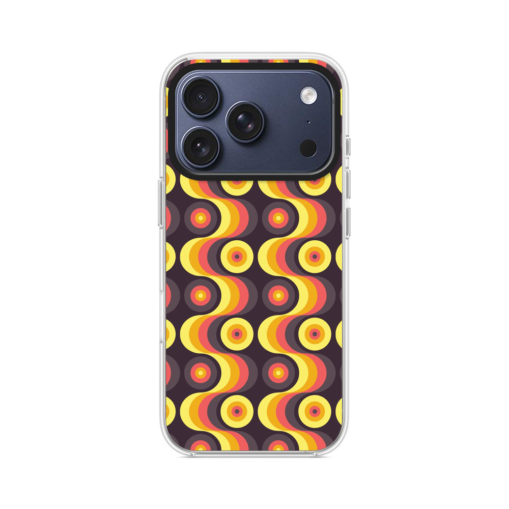 カラフルな波模様 iPhone 17 Proオリジナルケース