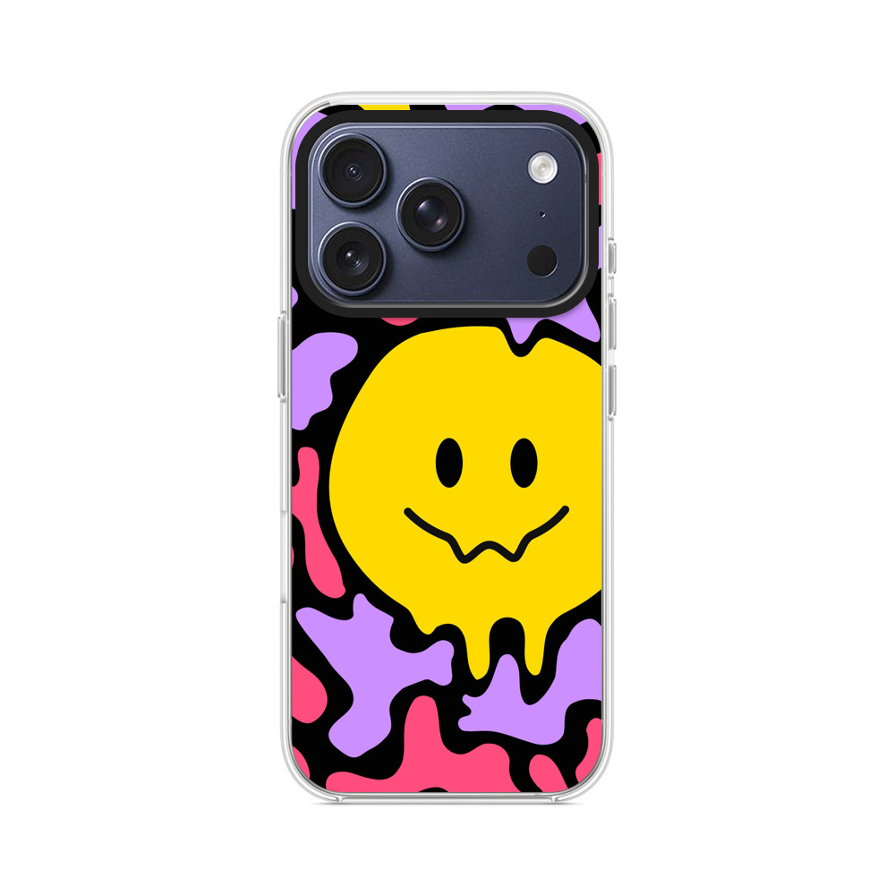 カラフルなスマイル模様 iPhone 17 Proオリジナルケース