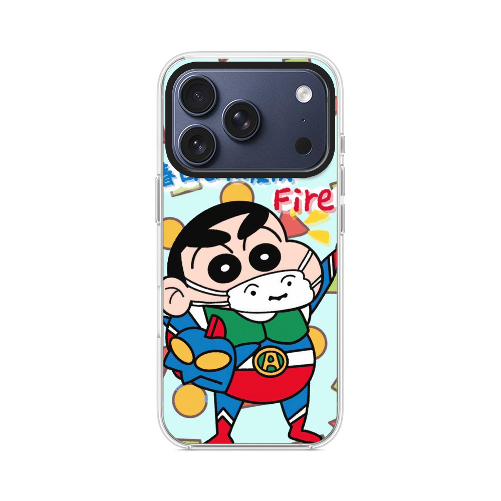 春日部防疫隊のしんちゃん iPhone 17 Proオリジナルケース