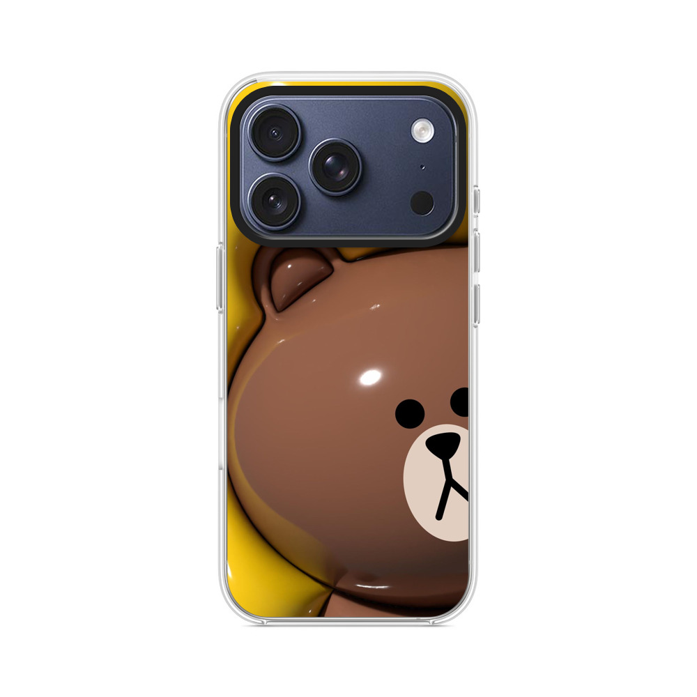 かわいいブラウンベア iPhone 17 Proオリジナルケース
