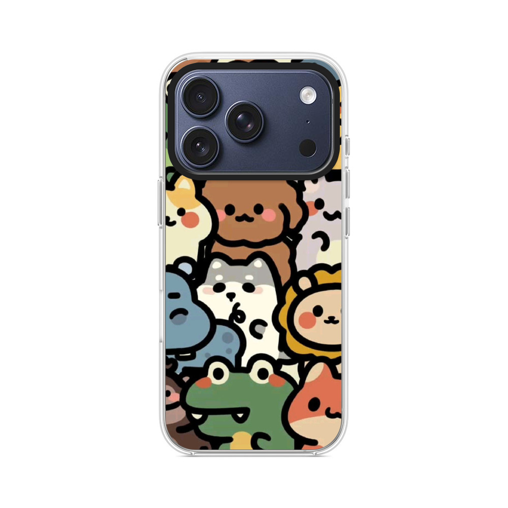 かわいい動物たち iPhone 17 Proオリジナルケース