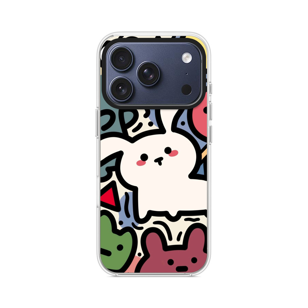 かわいい動物たちのデザイン iPhone 17 Proオリジナルケース