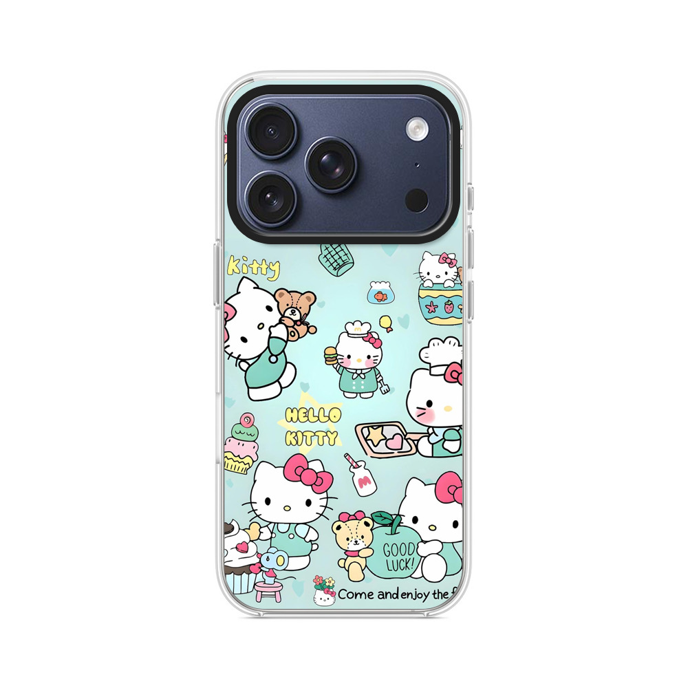 ハローキティの料理イラスト iPhone 17 Proオリジナルケース